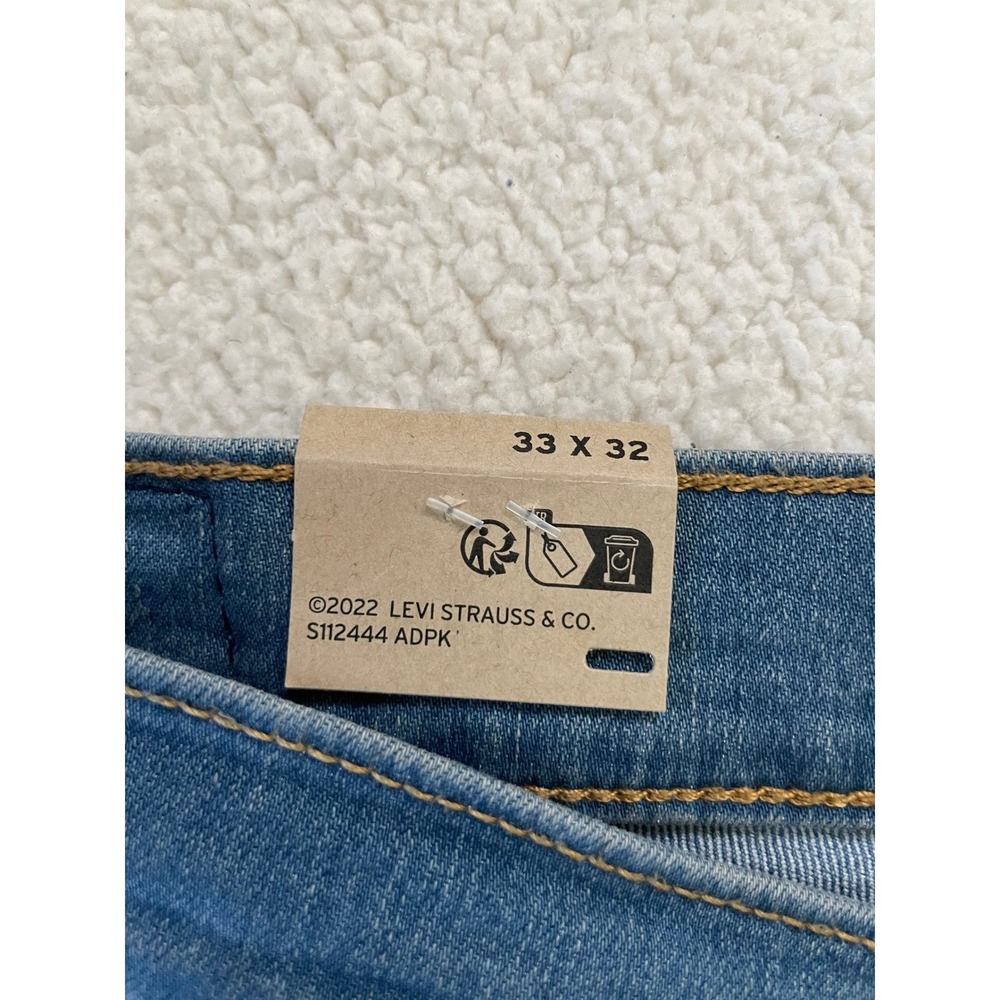 Levi Women 33 314 Shaping Straight Jeans Blue Stellar Stretch Mid Rise - Picture 8 of 16